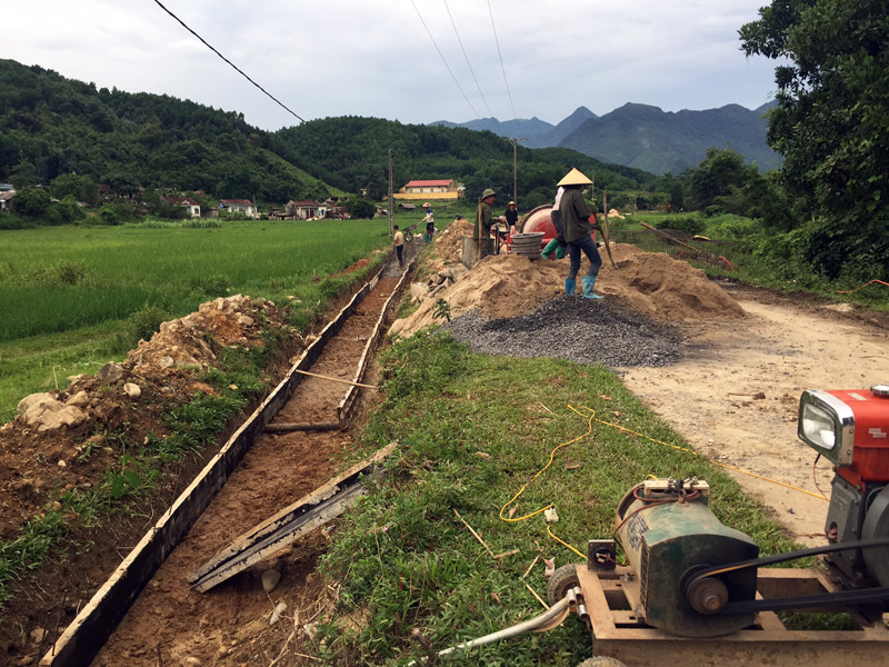 Công trình kênh tưới bản Quảng Mới, xã Quảng Sơn với tổng mức đầu tư hơn 1,2 tỷ đồng đảm bảo nước sản xuất cho hàng chục ha đất sản xuất nông nghiệp của người dân bản Quảng Mới.