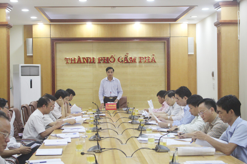 Đồngg chí Vũ Văn Diện, Phó Chủ tịch UBND tỉnh chỉ đạo tại buổi làm việc
