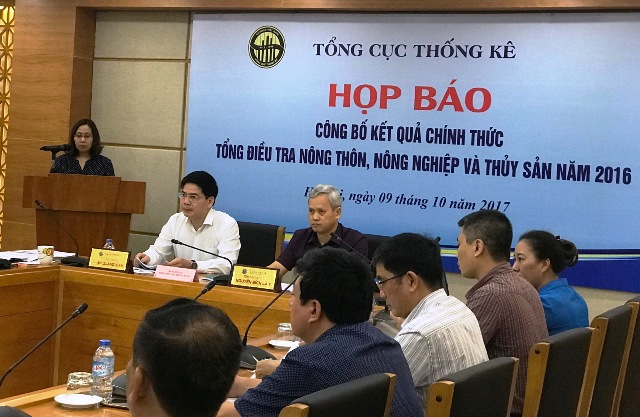 Họp báo công bố diễn ra tại trụ sở Tổng cục Thống kê, Hà Nội. (Ảnh: HNV)