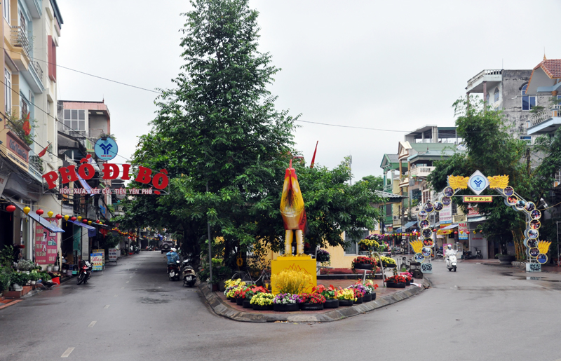 Phố đi bộ Thị trấn Tiên Yên đã đi vào hoạt động từ tháng 8/2017