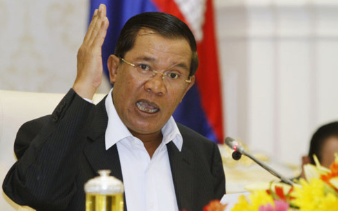 Thủ tướng Campuchia Hun Sen. Ảnh: Overpasses for America.