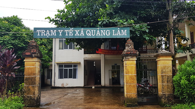 Trạm Y tế xã Quảng Lâm, đạt chuẩn Quốc gia.