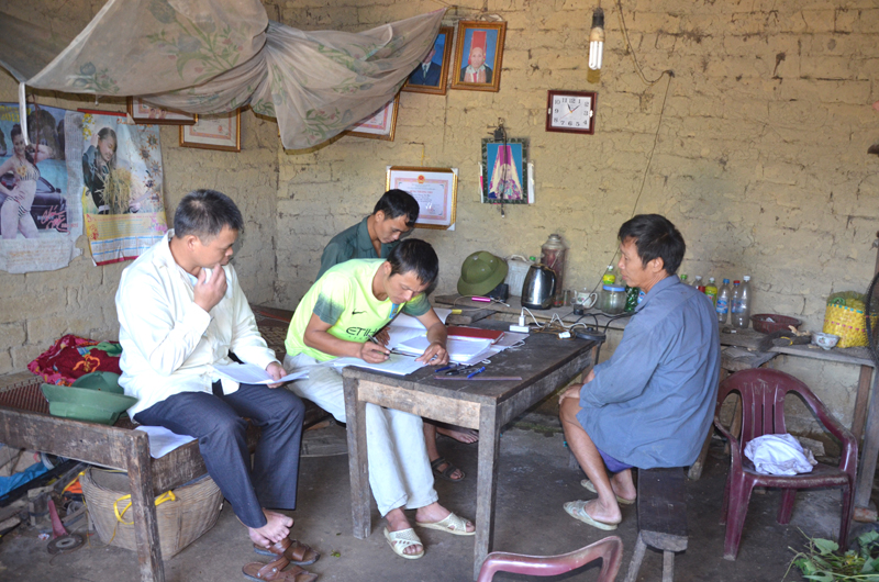 Điều tra công tác giảm nghèo tại hộ gia đình ông Chìu Tắc Quang, thôn Ngàn Vằng Trên, xã Đồng Tâm, huyện Bình Liêu