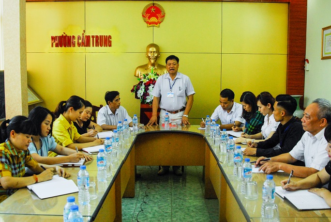 Đảng ủy, MTTQ và các đoàn thể phường Cẩm Trung (TP Cẩm Phả) bàn công tác xây dựng đô thị văn minh