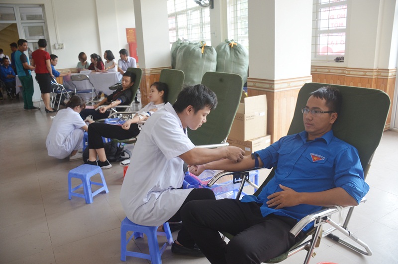 Tại Ngày hội, nhiều ĐVTN đăng ký hiến máu tình nguyện