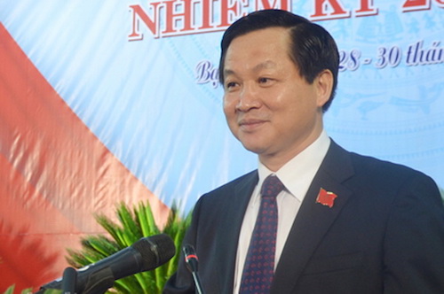 Bí thư Tỉnh uỷ Bạc Liêu Lê Minh Khái được giới thiệu để Quốc hội phê chuẩn làm Tổng thanh tra Chính phủ. Ảnh: CTV