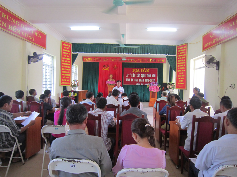 Xã Đồng Tâm, huyện Bình Liêu, lấy ý kiến nhân dân về xây dựng nông thôn mới