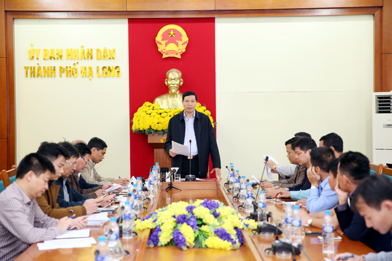 Chủ tịch UBND tỉnh Nguyễn Đức Long kết luận buổi làm việc