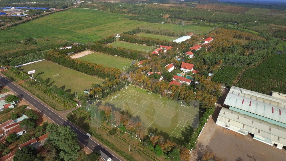 Học viện Bóng đá Câu lạc bộ Hoàng Anh Gia Lai. (Ảnh: Nguyễn Hoài Nam/TTXVN)