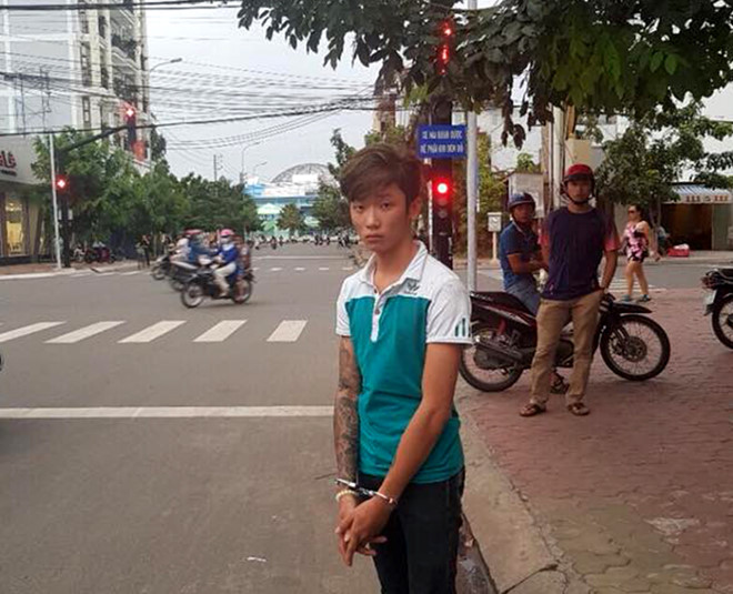 Nguyễn Văn Hùng chuyên chặn đường cướp tài sản của học sinh. Ảnh: Công an cung cấp.