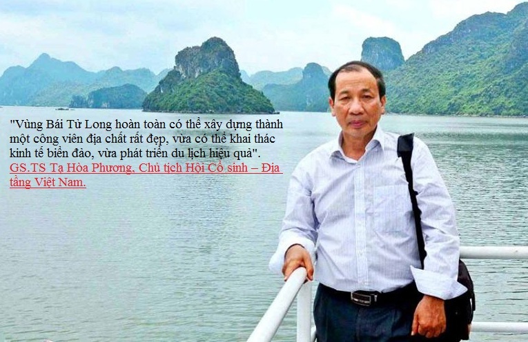 Giáo sư Tạ Hòa Phương đề xuất xây dựng công viên địa chất ở Bái Tử Long.