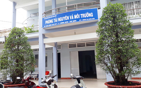 Phòng TN&MT huyện Phúc Quốc, nơi ông Sơn làm việc.