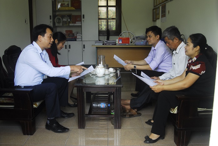 Ủy ban MTTQ phường Cẩm Bình (TP Cẩm Phả) và các tổ chức thành viên trao đổi tình hình công tác hòa giải trên địa bàn