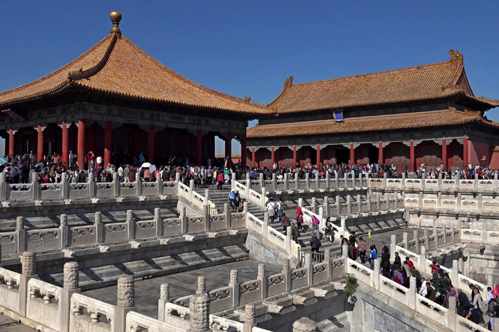   Tử Cấm Thành nằm bên trong Hoàng thành Bắc Kinh. Cung điện mang kiến trúc truyền thống đặc trưng của Trung Quốc. Ảnh: Youtube.