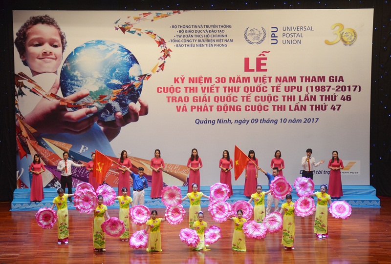 Lễ Phát động Cuộc thi viết thư quốc tế UPU lần thứ 47, năm 2018 được tổ chức tại Quảng Ninh vào tháng 10/2017