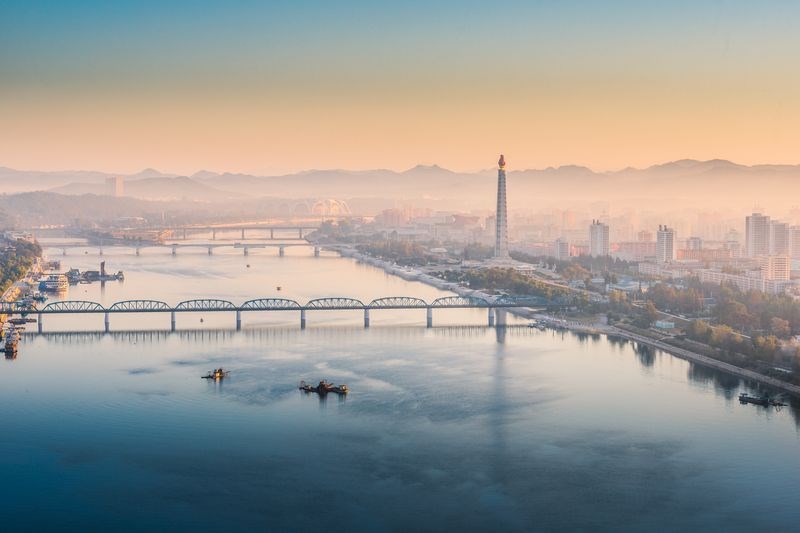 Buổi sáng ở Bình Nhưỡng, Triều Tiên. (Nguồn: NatGeo)