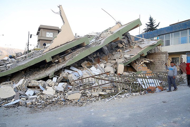 Trận động đất mạnh xảy ra ở khu vực biên giới Iran-Iraq. Trong ảnh là cảnh tượng ở Sulaymaniyah, Iraq. Ảnh: Getty.