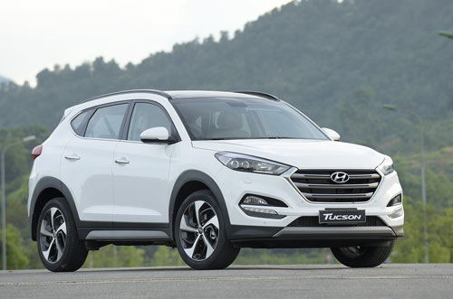 Thiết kế trẻ trung, Hyundai Tucson là mẫu xe Hàn đáng chú ý trong phân khúc SUV tầm trung tại Việt Nam. 