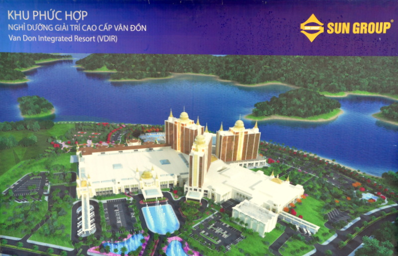 Phối cảnh tổng thể của Dự án khu nghỉ dưỡng phức hợp cao cấp có Casino tại huyện Vân Đồn