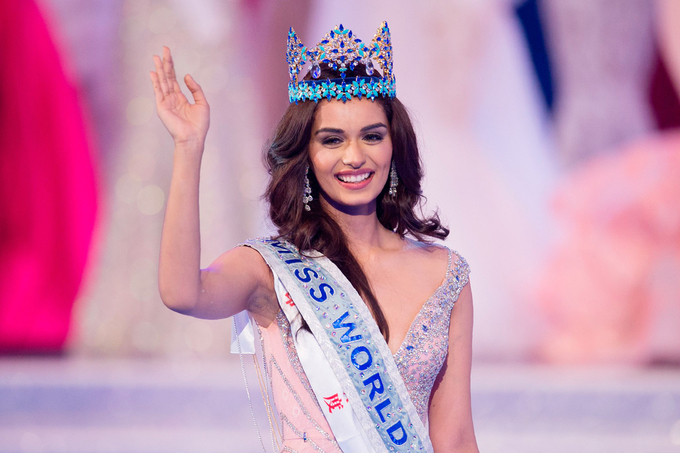 Trong chung kết Miss World 2017 ngày 18/11 ở Trung Quốc, Manushi Chhillar của Ấn Độ giành chiến thắng. Manushi Chhillar sinh năm 1997, cao 1,75 m. Cô là người mẫu.