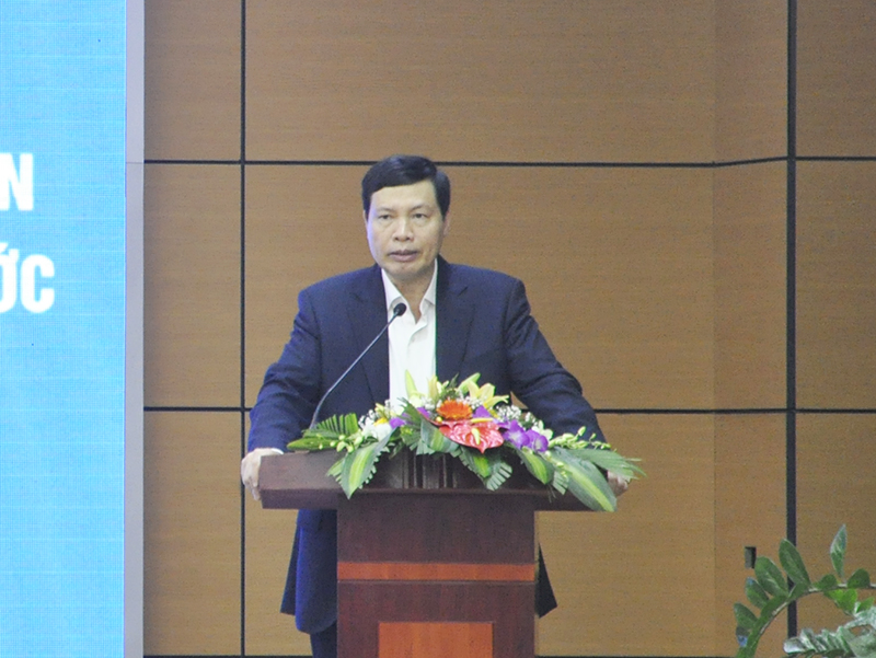 Chủ tịch UBND tỉnh Nguyễn Đức Long phát biểu chỉ đạo tại hội nghị.