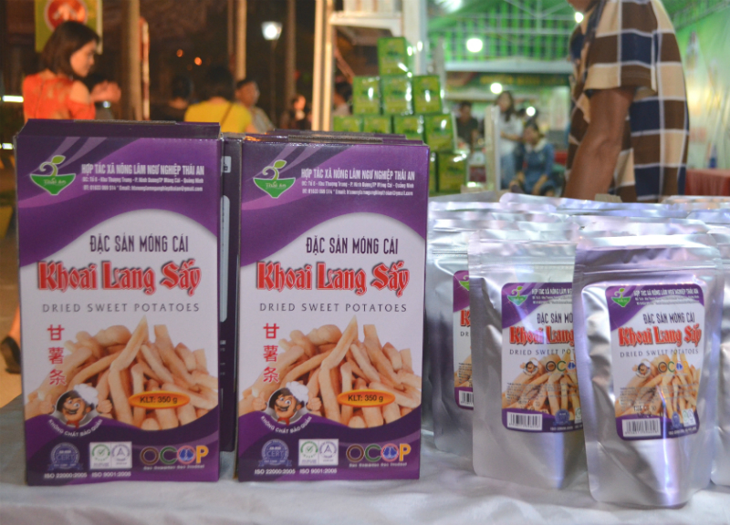 Khoai lang sấy Móng Cái-Một trong số các sản phẩm chưa tham gia cuộc thi đánh giá và phân hạng 