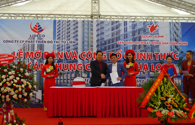 Chủ đầu tư Công ty Lideco ký kết với đơn vị phân phối 
