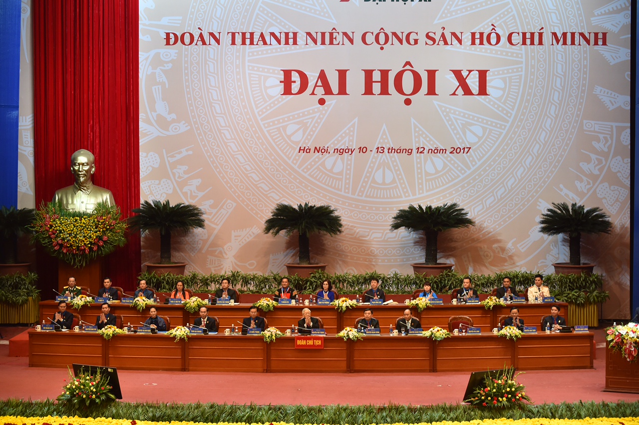Đại hội đại biểu toàn quốc Đoàn TNCS Hồ Chí Minh lần thứ XI, nhiệm kỳ 2017 – 2022 chính thức khai mạc sáng 11/12 - Ảnh: VGP/Nhật Bắc