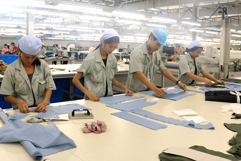 Công ty TNHH KHKT Texhong Ngân Hà (huyện Hải Hà) đầu tư cơ sở vật chất và phối hợp Trung tâm GDNN&GDTX Hải Hà trong đào tạo, tuyển dụng lao động theo nhu cầu của DN.