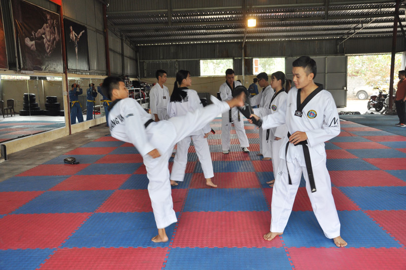 Đội tuyển Teakwondo luyện tập chuẩn bị cho các giải đấu trong năm 2018
