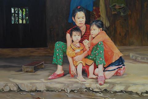 Tác phẩm của Nguyễn Lê Tân góp mặt trong triển lãm 