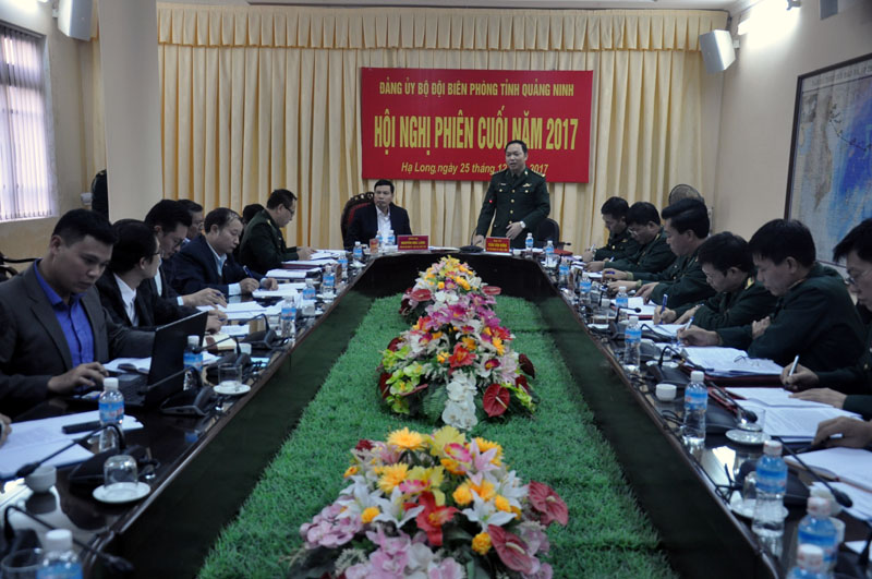 Đảng ủy BĐBP tỉnh tổ chức phiên hội nghị cuối năm để triển khai nhiệm vụ trọng tâm năm 2018