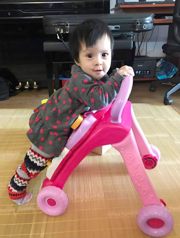 Bé Gà, cô con gái thứ 2 vô cùng đáng yêu của Diễm Quỳnh.
