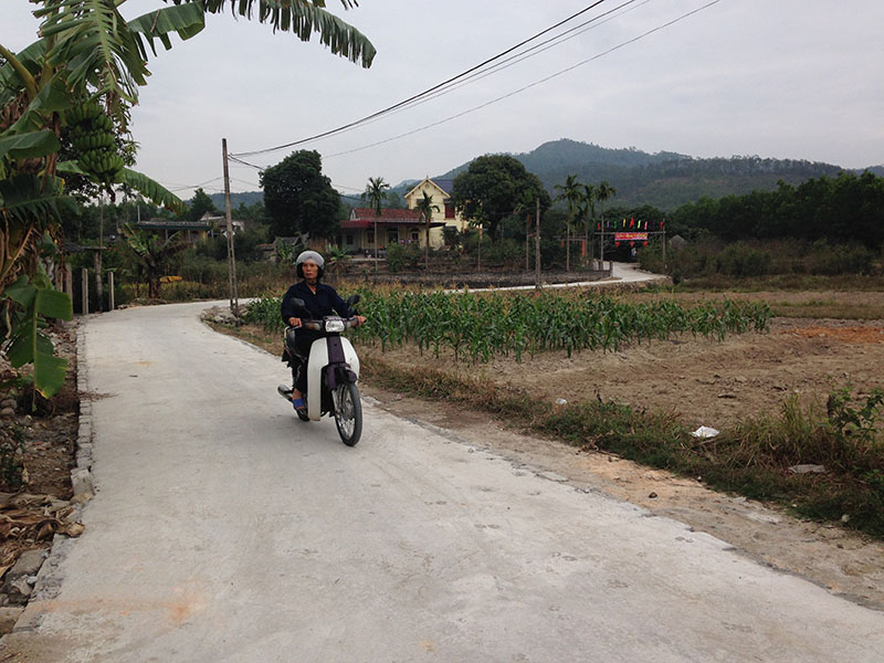Tuyến đường của tổ 20B,phường Bắc Sơn, hoàn thành giúp cho việc đi lại của người dân được thuận tiện.
