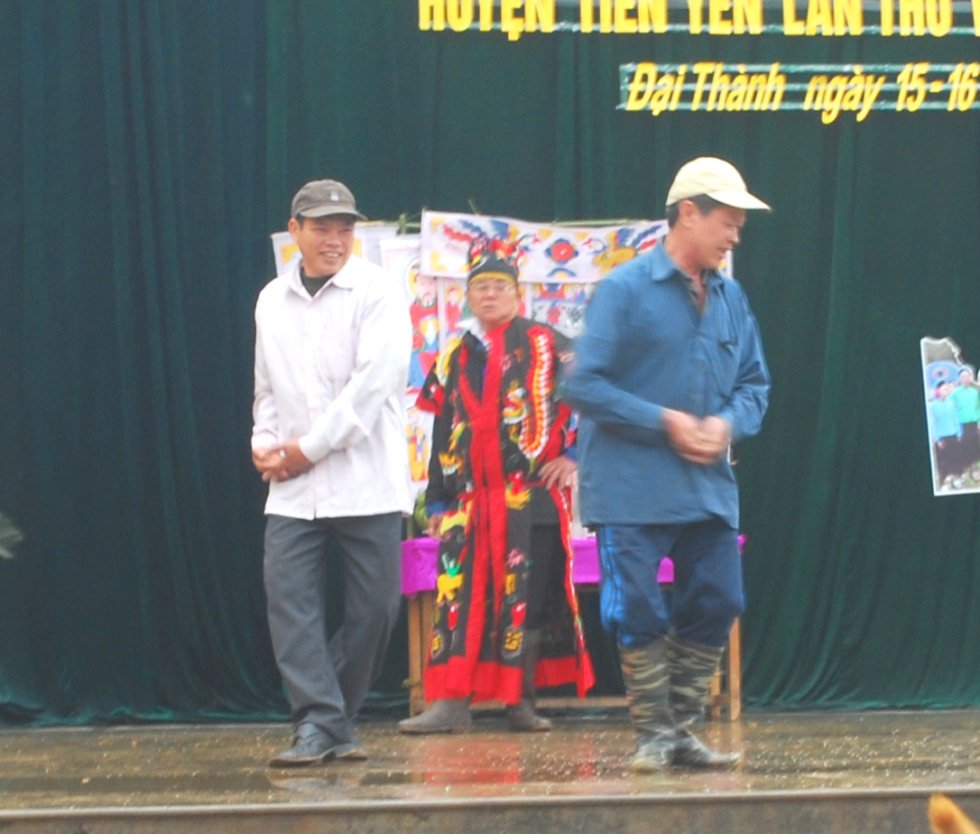 Lễ cầu mùa trong Lễ hội Văn hóa thể thao dân tộc Sán Chỉ xã Đại Thành năm 2017