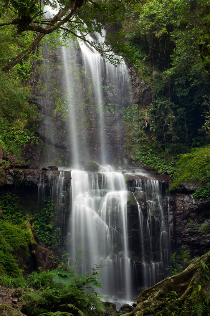 Khác với Hong Kong, Đài Loan sở hữu nhiều danh thắng thiên nhiên hùng vĩ, trong số đó là các thác nước. Thác nước hai tầng giữa khu rừng thần tiên được chụp tại Yun Sen Falls, Sanxia.