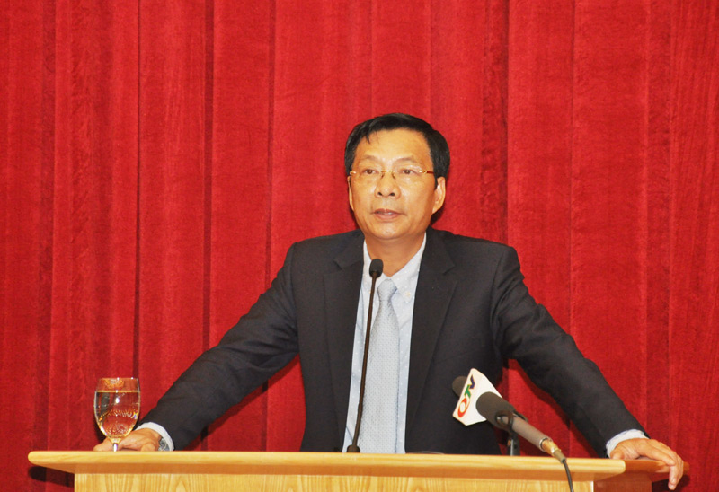 Đồng chí Nguyễn Văn Đọc, Bí thư Tỉnh ủy, Chủ tịch HĐND tỉnh chủ trì hội nghị. 