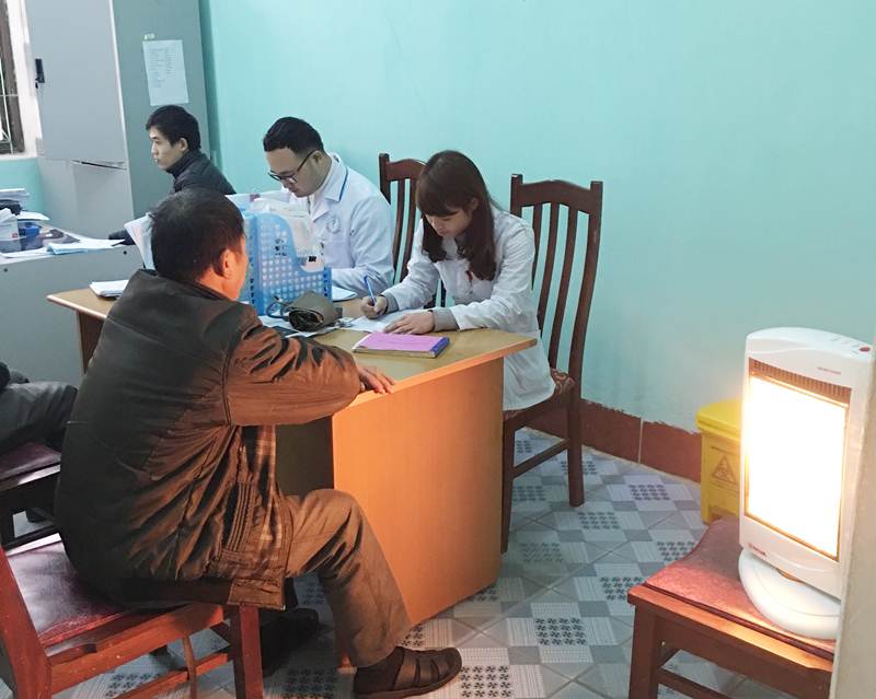 Phòng khám bệnh đảm bảo ấm áp tại Trung tâm y tế huyện Bình Liêu.
