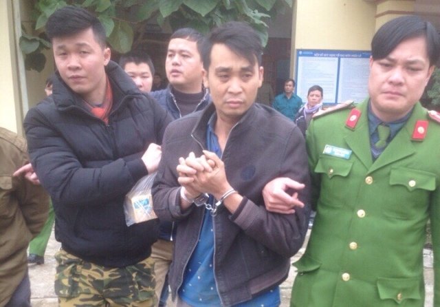 Đối tượng Nguyễn Văn Cường bị bắt giữ sau ba ngày lẩn trốn.