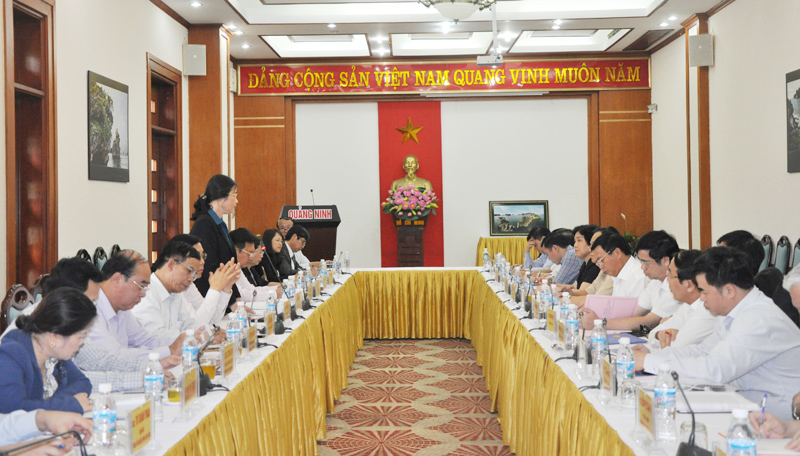 Tỉnh Quảng Ninh trao đổi, chia sẻ kinh nghiệm về công tác xây dựng Đảng, hệ thống chính trị với Đoàn công tác của Học viện Chính trị Quốc gia Hồ Chí Minh  