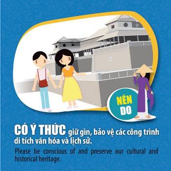 Một bản Demo về quy tắc du lịch Sở Du lịch Thừa Thiên - Huế xây dựng.