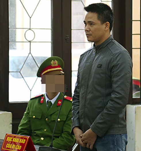 Nguyễn Trọng Phương tại tòa. Ảnh: Phạm Dự.