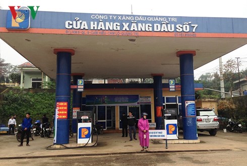 Cửa hàng xăng dầu số 7 thuộc công ty xăng dầu Quảng Trị gặp sự cố nước trong xăng