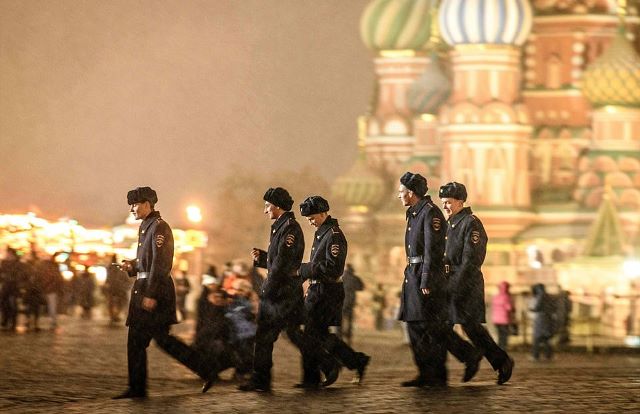Hình ảnh chụp tại Quảng Trường Đỏ, Moskva trong tháng 12. Ảnh: AFP