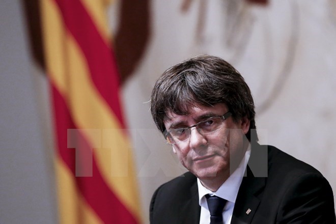 Ông Carles Puigdemont. (Nguồn: AFP/TTXVN)