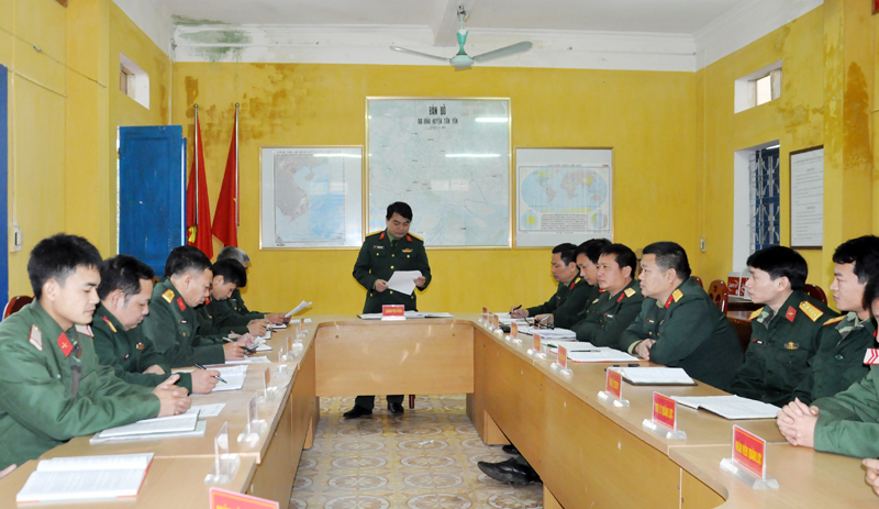 HĐQN Ban CHQS huyện Tiên Yên họp triển khai nhiệm vụ năm 2018. 