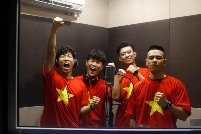 OPlus vừa sáng tác ca khúc mới dành tặng U23 Việt Nam. Ảnh: NVCC.