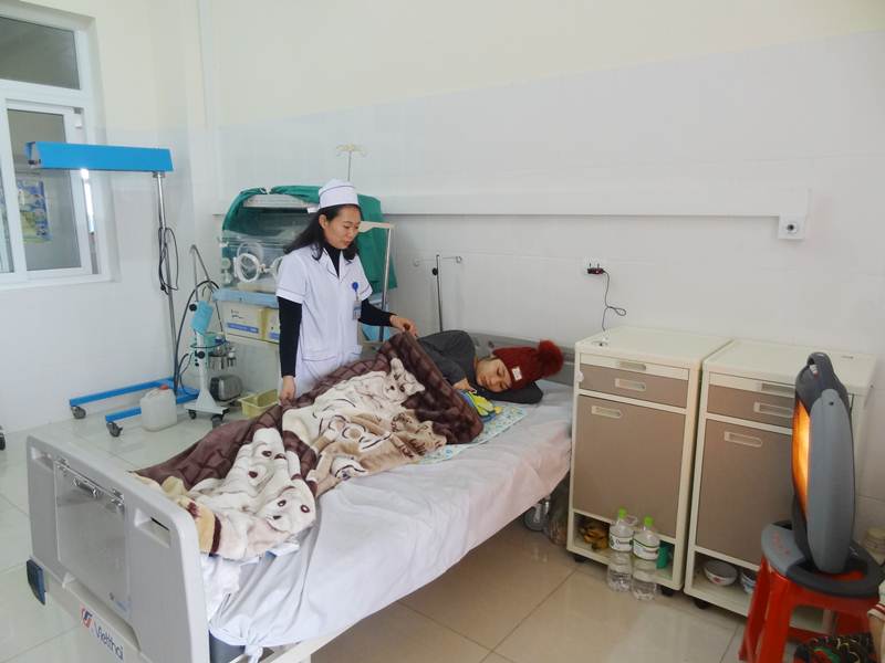 Sản phụ được chăm sóc tại Trung tâm y tế TX Đông Triều