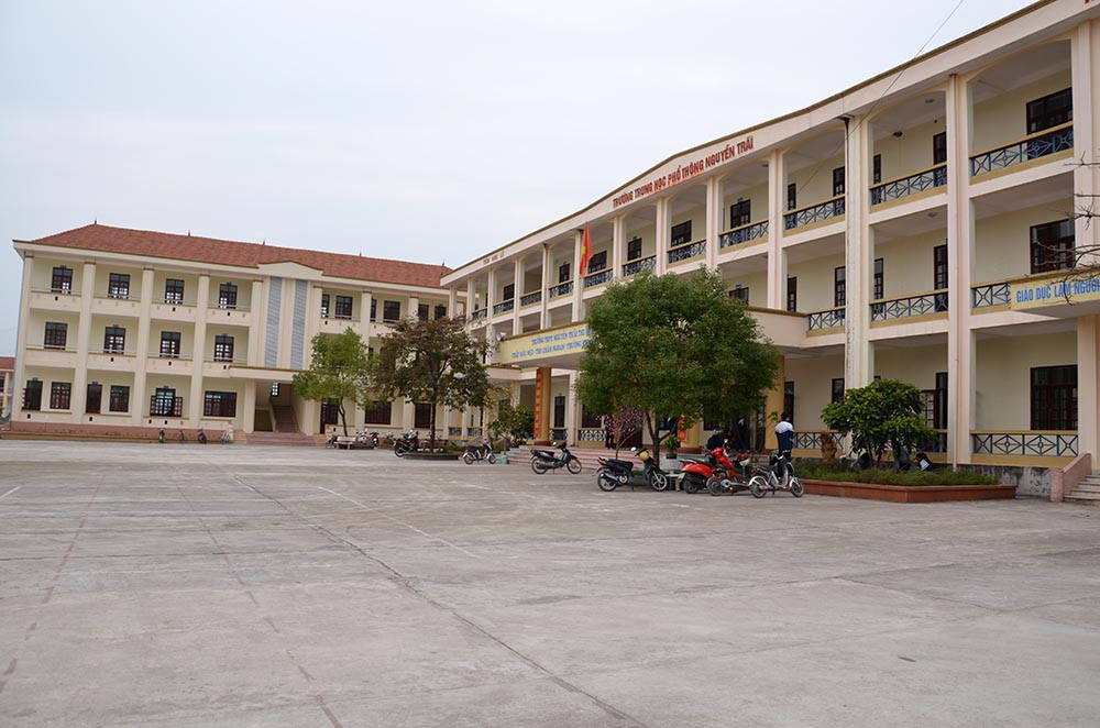 Trường THPT Nguyễn Trãi có diện tích trên 3 ha