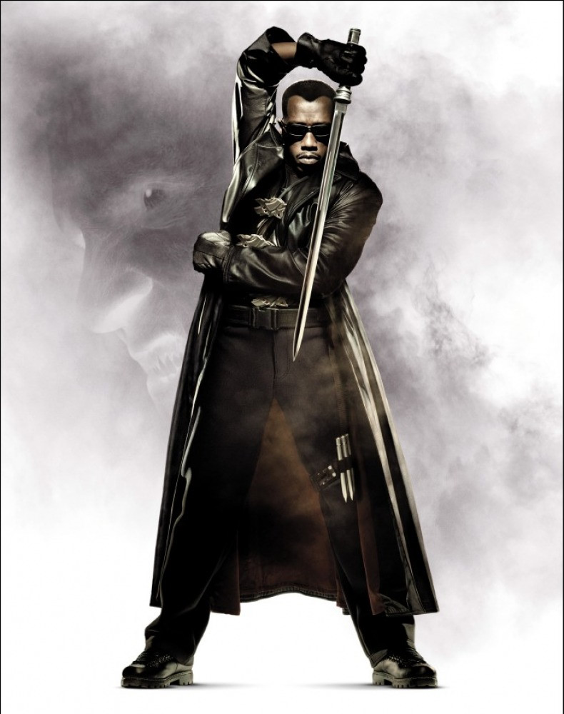 Wesley Snipes rốt cuộc để lại dấu ấn với dòng phim siêu anh hùng bằng vai diễn Blade. Ảnh: Outnow.